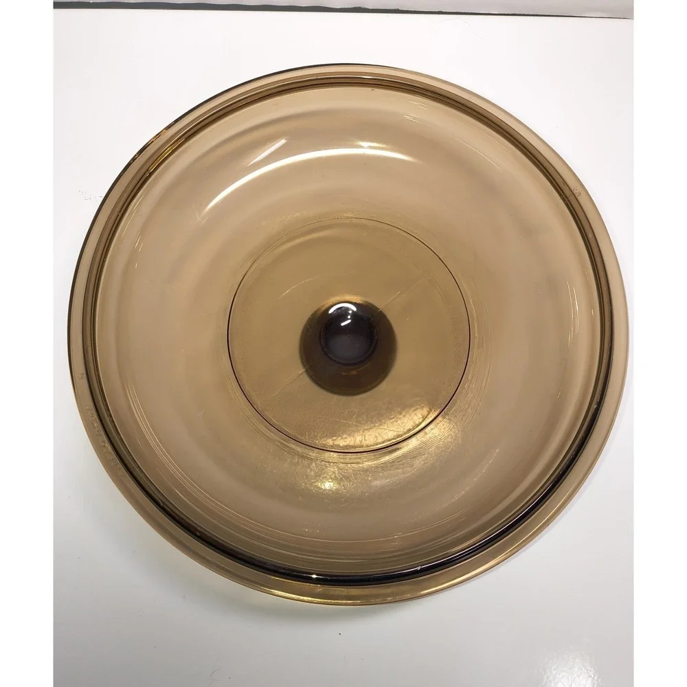 Vintage Original Pyrex Corning Visions 2.5L Fireside Brown Replacement Lid V2.5C